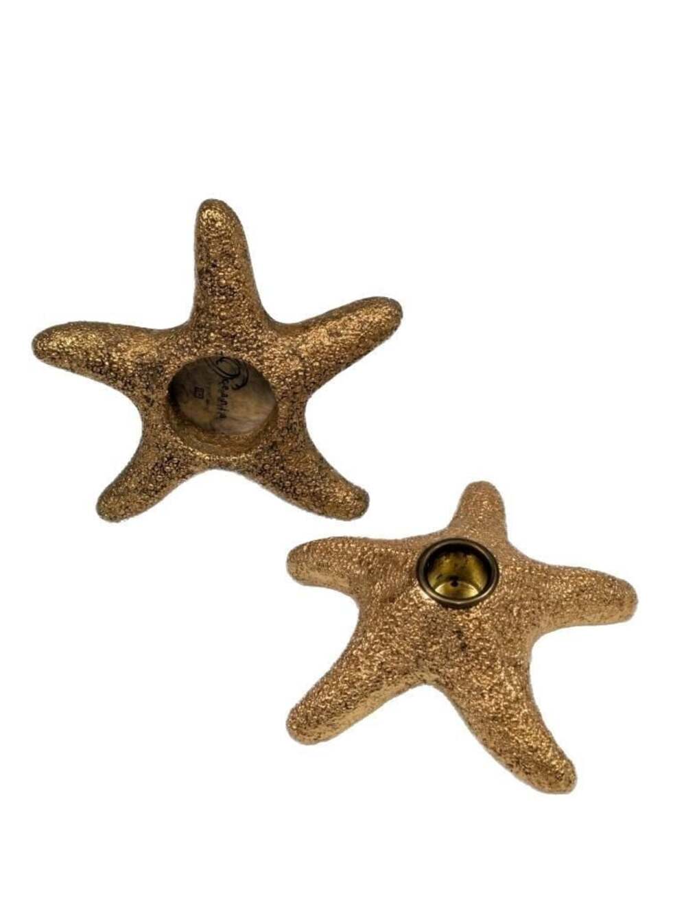 Figi Graphics Oceania Gold Starfish Candle Holder& picture frame